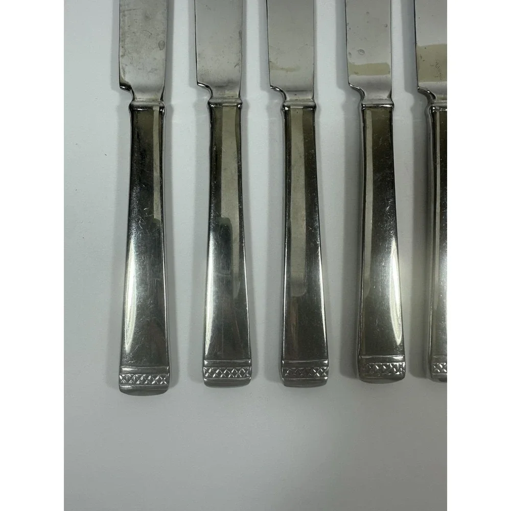 Gorham Lady Anne Signature Dinner Knives Set Of 8 Renaissance-Style